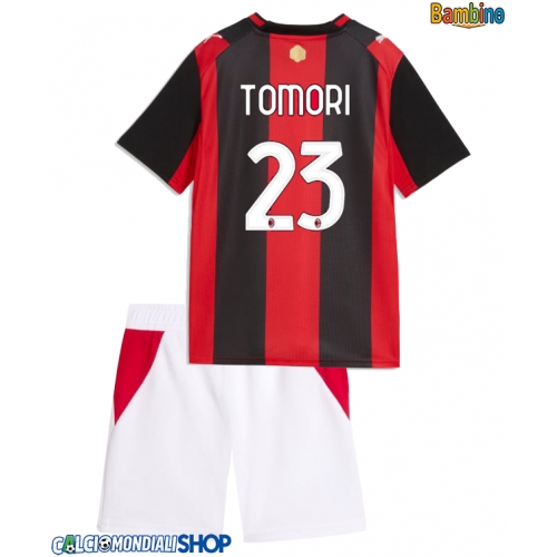 Maglie da calcio AC Milan Fikayo Tomori #23 Prima Maglia Bambino 2026-27 Manica Corta + Pantaloni corti)
